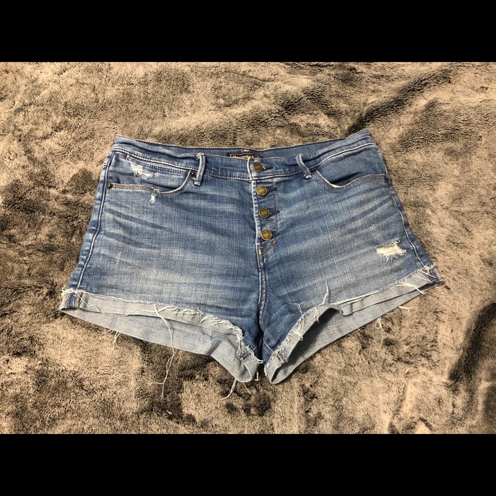Abercrombie Mid Rise Denim Shorts